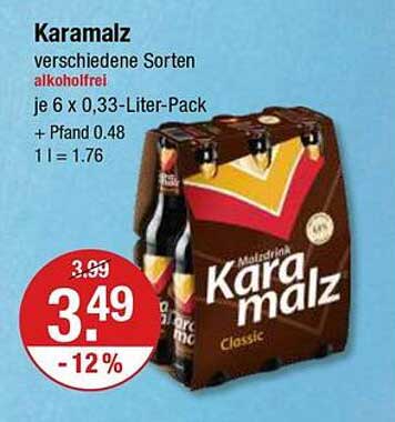 Karamalz - verschiedene Sorten alkoholfrei im 6er-Pack
