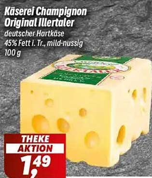 Käse 45% Fett i. Tr., mild-nussig 100 g von Käsetheke