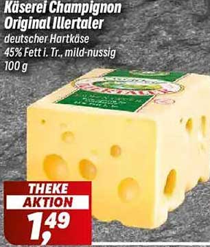 Käserei Champignon Original Illertaler, deutscher Hartkäse