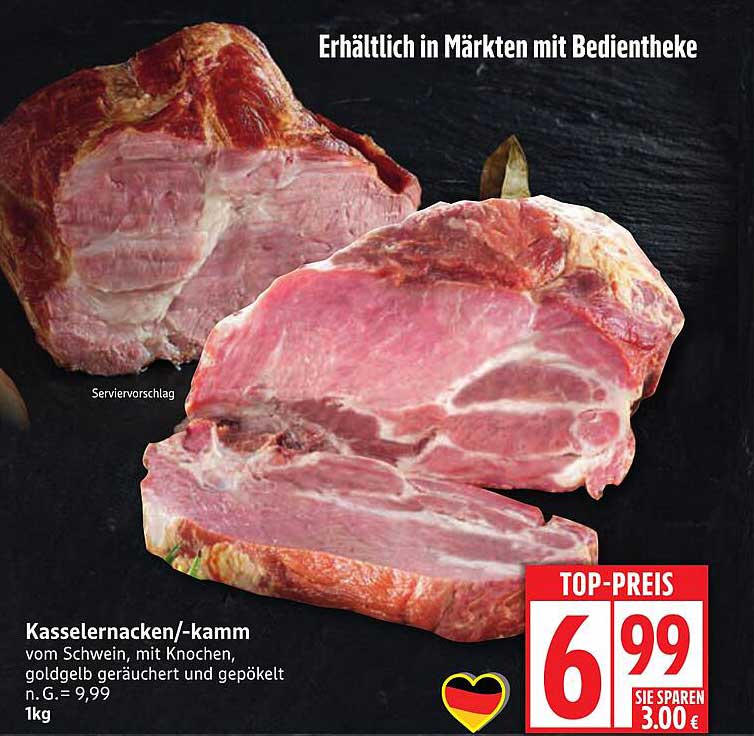Kasseler Nacken/-kamm vom Schwein - Top-Preis!