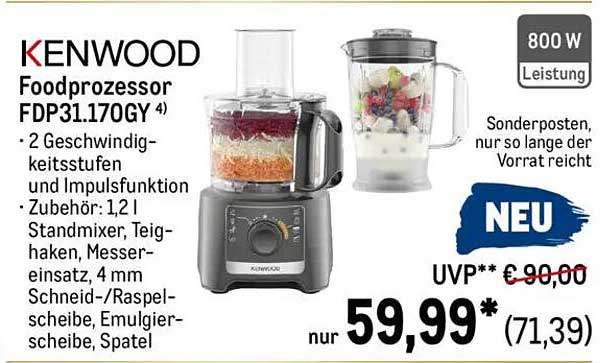 KENWOOD Foodprozessor FDP31.170GY
