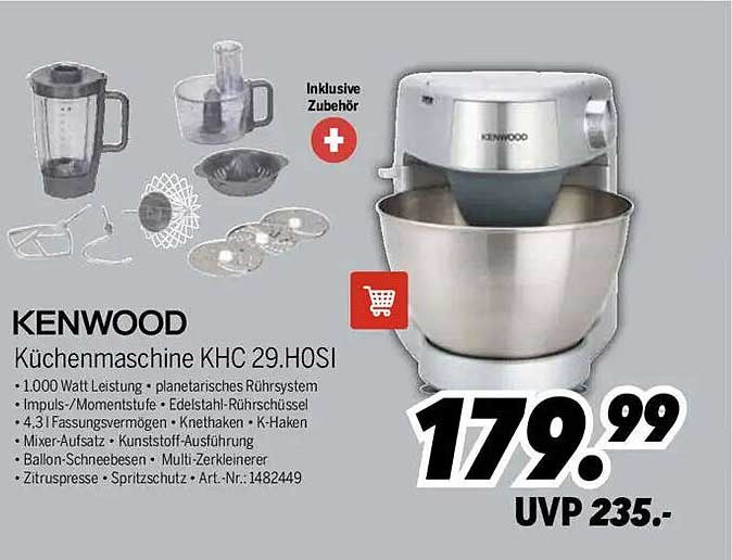 KENWOOD Küchenmaschine KHC 29.HOSI