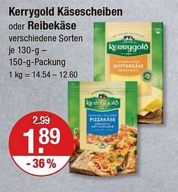 Kerrygold Käsescheiben oder Reibekäse 130 g - 150 g-Packung