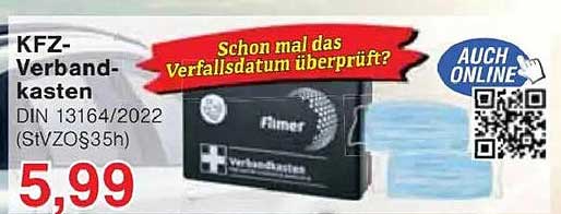 KFZ-Verbandkasten DIN 13164/2022 (StVZO §35h)