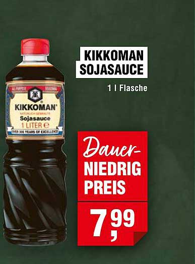Kikkoman Sojasauce 1 l Flasche