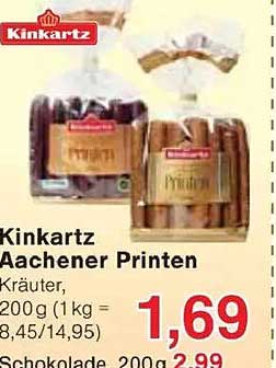 Kinkartz Aachener Printen Kräuter, 200 g