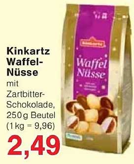 Kinkartz Waffel-Nüsse mit Zartbitter-Schokolade