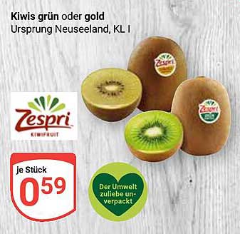 Kiwis grün oder gold – Zespri, Ursprung Neuseeland, KL I