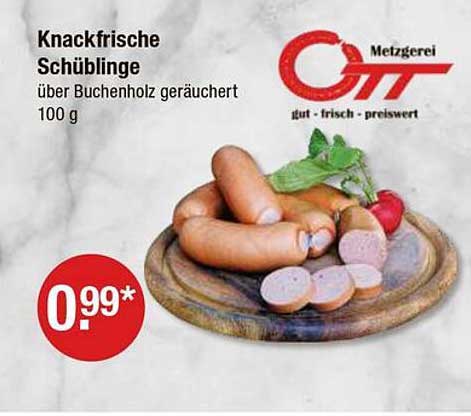 Knackfrische Schüblinge – über Buchenholz geräuchert, 100 g