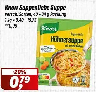 Knorr Suppenliebe Suppe - Hühnersuppe mit vielen Nudeln