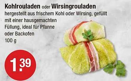 Kohlrouladen oder Wirsingrouladen