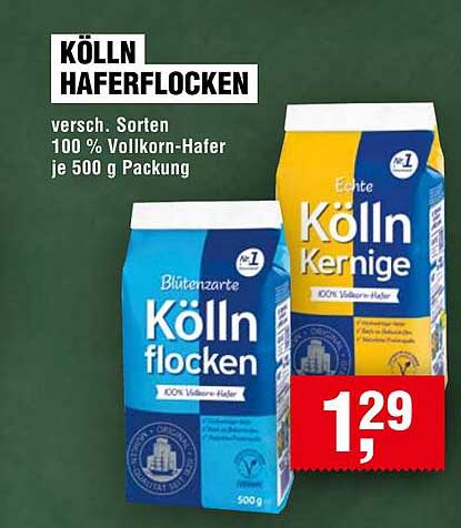 KÖLLN HAFERFLOCKEN 500 g