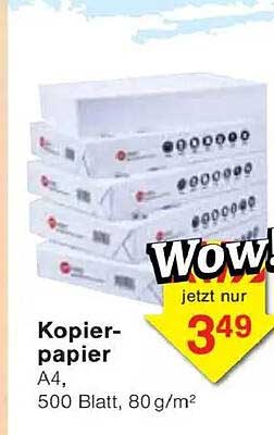 Kopierpapier A4, 500 Blatt, 80 g/m²