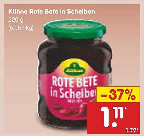 Kühne Rote Bete in Scheiben 220 g