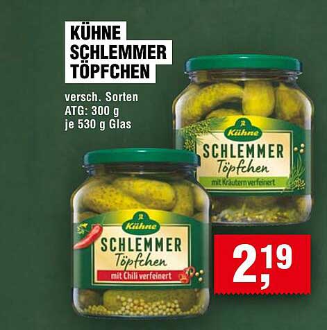 KÜHNE SCHLEMMER TÖPFCHEN 530 g, verschiedene Sorten