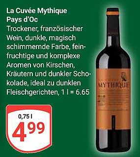 La Cuvée Mythique Pays d'Oc - Trockener, französischer Wein