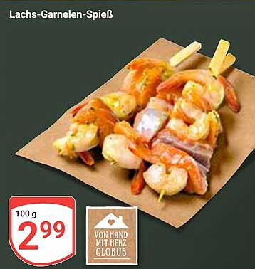 Lachs-Garnelen-Spieß