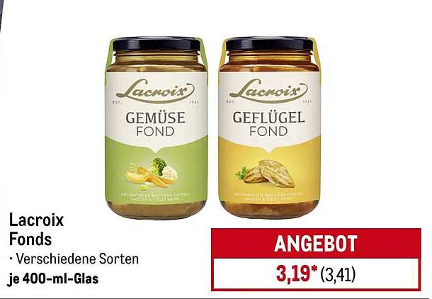 Lacroix Fonds - Verschiedene Sorten je 400-ml-Glas