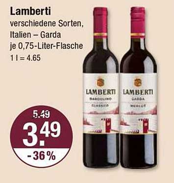 Lamberti Rotwein – Garda 0,75-Liter-Flasche