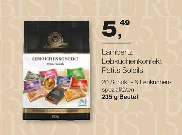 Lambertz Lebkuchenkonfekt Petits Soleils - 235 g Beutel
