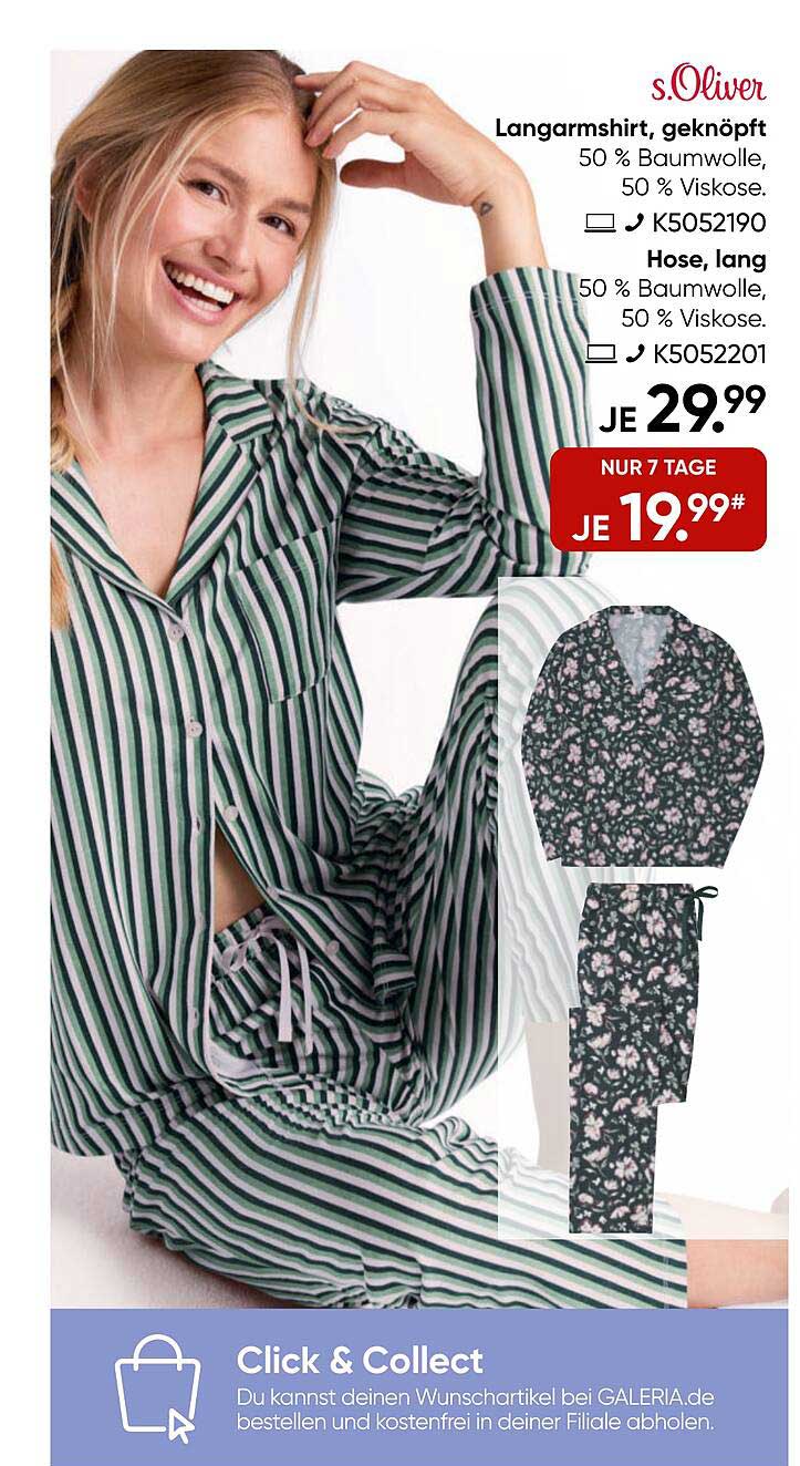 Langarmshirt und Hose von s.Oliver – Komfort trifft Stil
