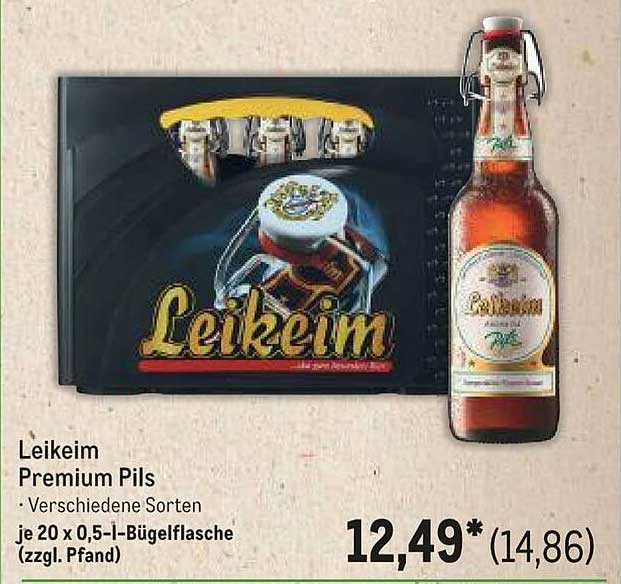 Leikeim Premium Pils - 20 x 0,5 l-Bügelflasche