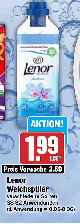 Lenor Weichspüler verschiedene Sorten