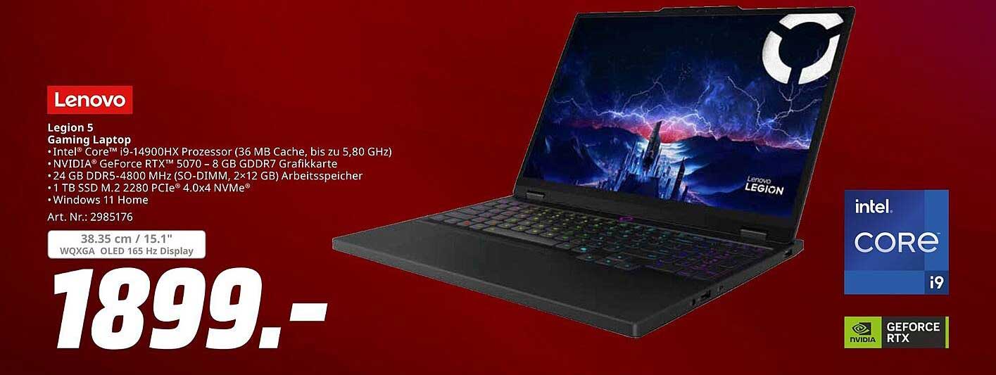 Lenovo Legion 5 Gaming Laptop