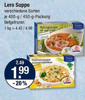 Lero Suppe - Verschiedene Sorten