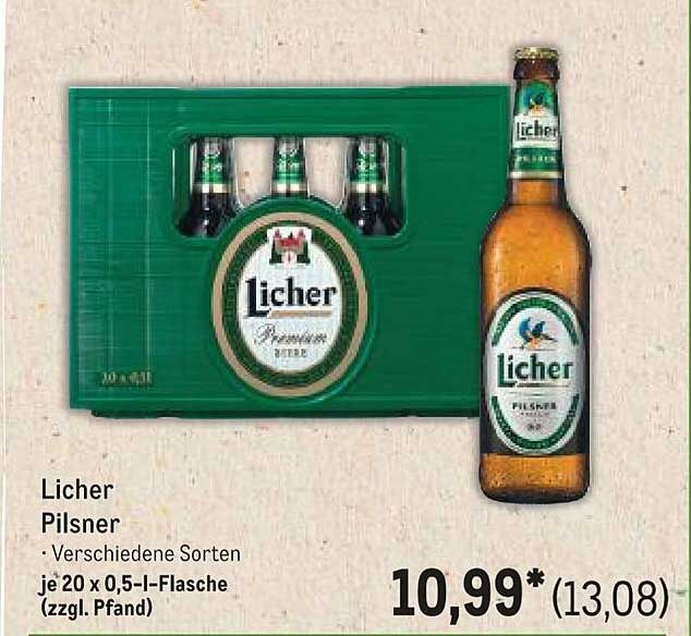 Licher Pilsner – 20 x 0,5 l-Flasche (zzgl. Pfand)