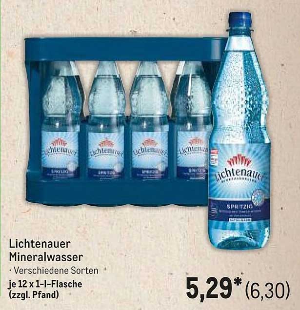 Lichtenauer Mineralwasser - Verschiedene Sorten