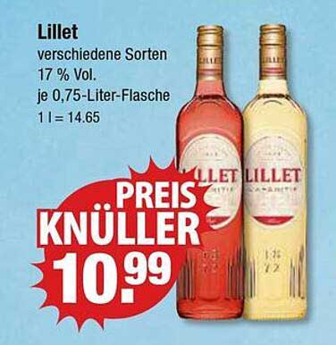 Lillet verschiedene Sorten 0,75-Liter-Flasche