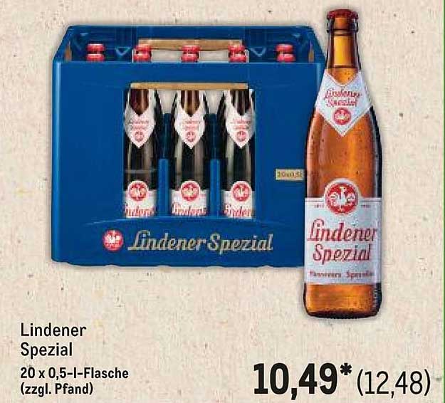 Lindener Spezial 20 x 0,5 l-Flasche (zzgl. Pfand)