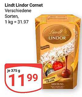 Lindt Lindor Cornet - verschiedene Sorten, 375 g