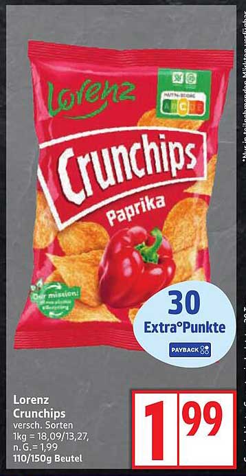 Lorenz Crunchips Paprika 110g
