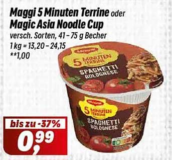 Maggi 5 Minuten Terrine oder Magic Asia Noodle Cup