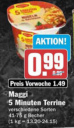 Maggi 5 Minuten Terrine verschiedene Sorten