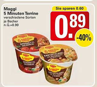 Maggi 5 Minuten Terrine - verschiedene Sorten je Becher