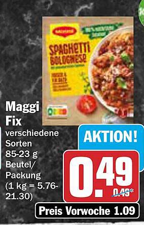 Maggi Fix - Spaghetti Bolognese 85 g Beutel