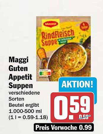 Maggi Guten Appetit Suppen - verschiedene Sorten