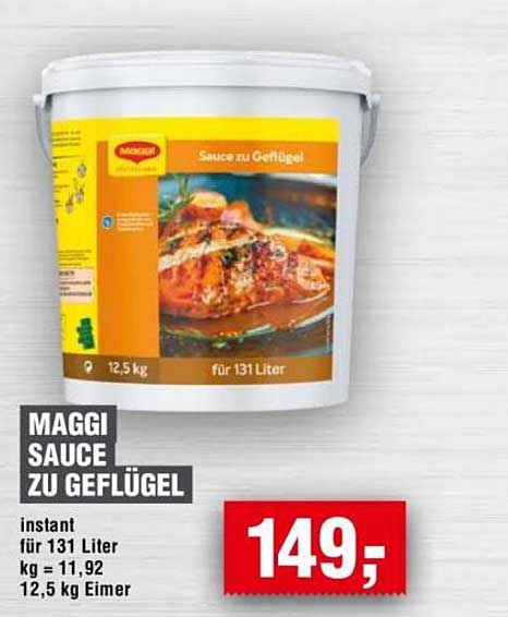 MAGGI Sauce zu Geflügel 12,5 kg Eimer