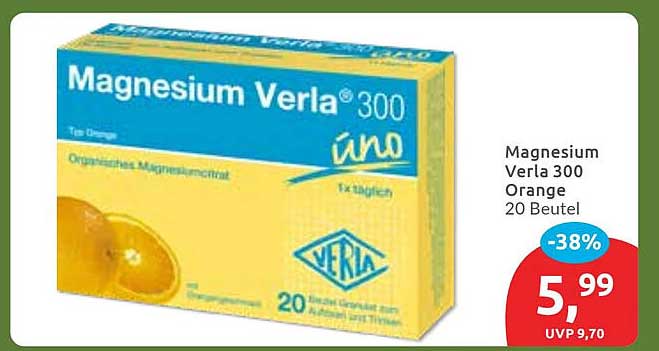 Magnesium Verla 300 Orange - 20 Beutel