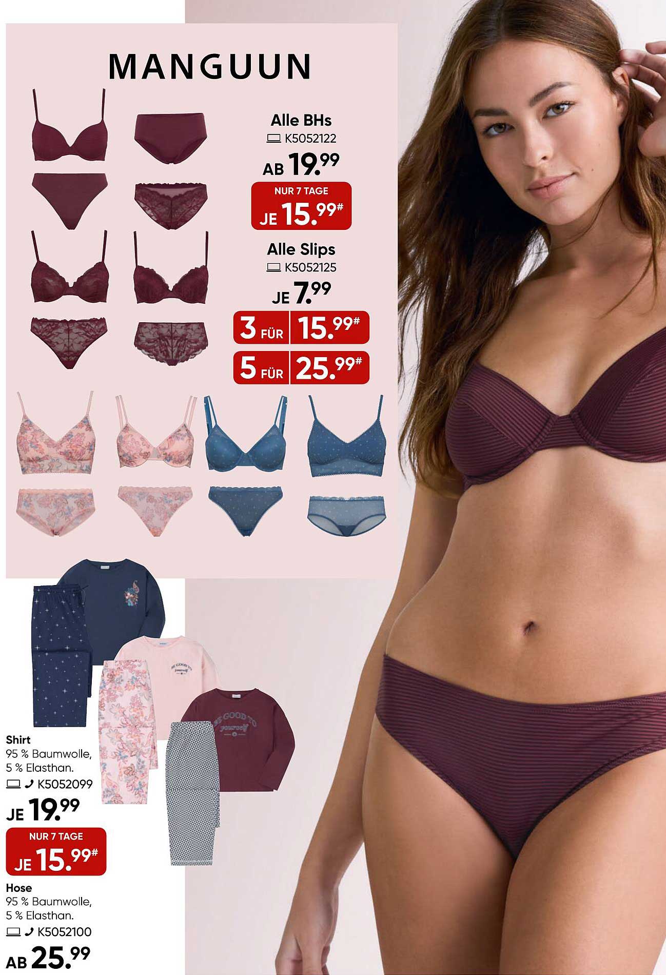 MANGUUN BHS und Slips im Angebot