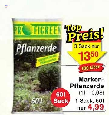 Marken-Pflanzenerde 60L Sack