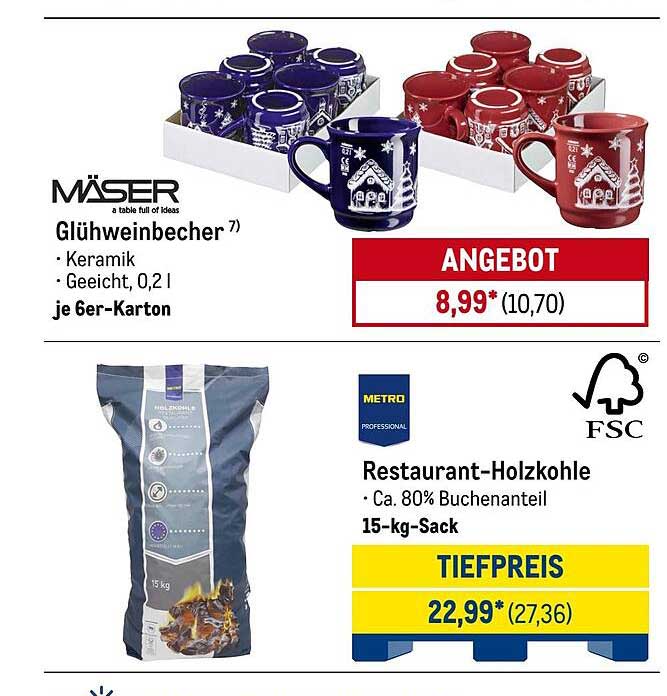 MÄSER Glühweinbecher - 6er-Karton