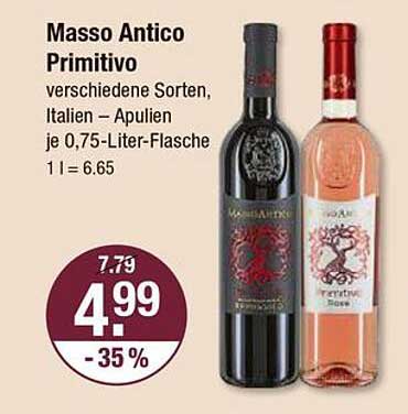 Mass Antico Primitivo – verschiedene Sorten aus Italien