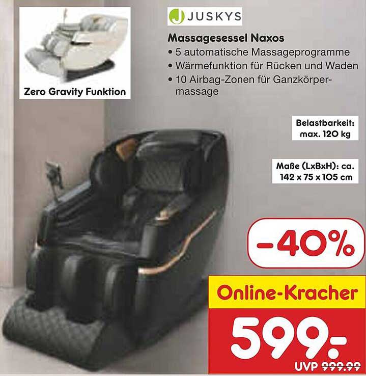 Massagesessel Naxos von Juskys