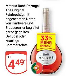 Mateus Rosé Portugal The Original