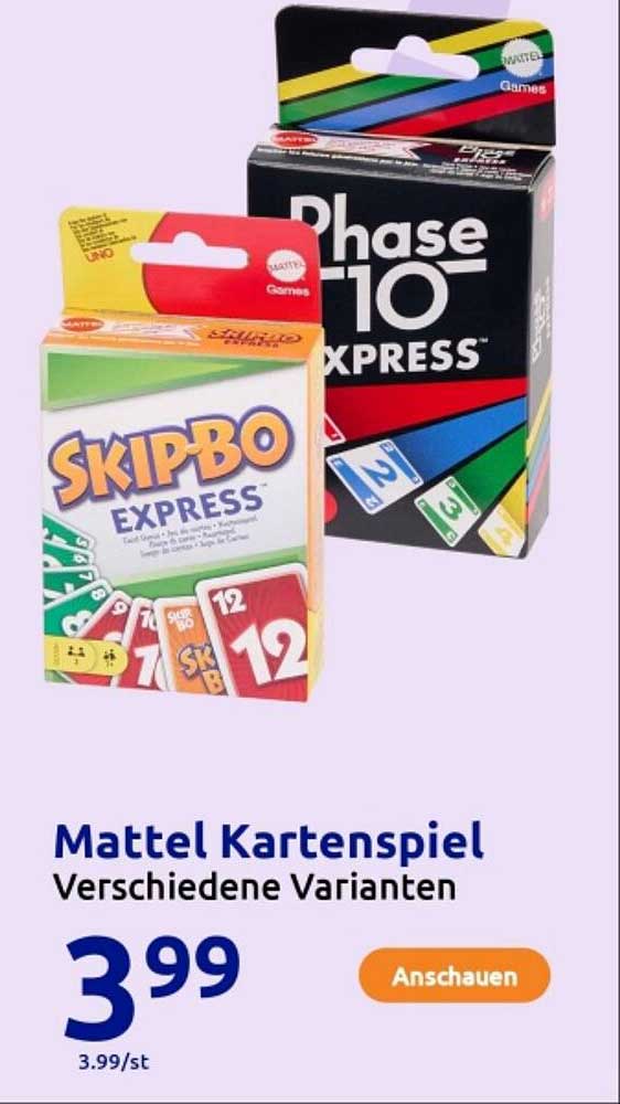 Mattel Kartenspiel - Verschiedene Varianten