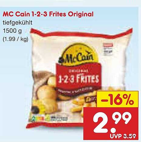 MC Cain 1-2-3 Frites Original